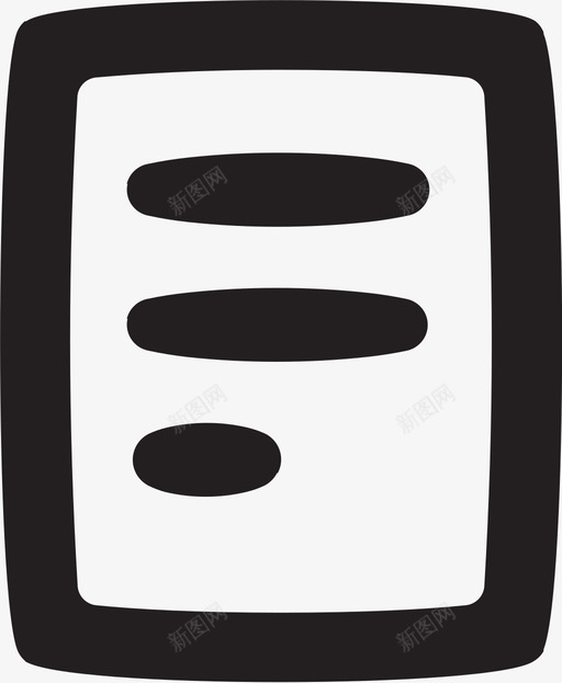 文档左对齐粗集图标svg_新图网 https://ixintu.com 文档左对齐 粗集