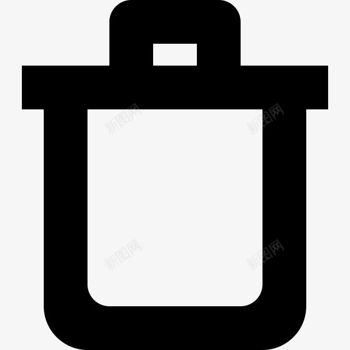 垃圾桶灰罐容器图标svg_新图网 https://ixintu.com 互联网络 删除 垃圾桶 垃圾箱 容器 消除 灰罐
