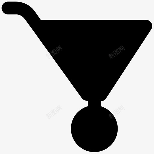手推车建筑大胆的固体图标svg_新图网 https://ixintu.com 建筑大胆的固体图标 手推车