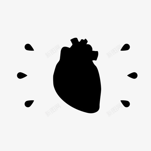 心脏静脉泵图标svg_新图网 https://ixintu.com 健康 动脉 器官 心脏 泵 糖尿病 血泵 血液病 静脉