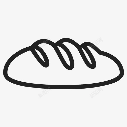 面包法式面包烘焙图标svg_新图网 https://ixintu.com 三明治 新鲜 法式面包 烘焙 美味 自制 面包