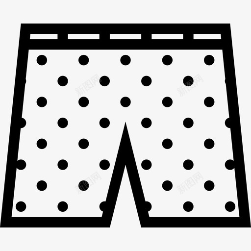 内裤斑点服装图案短裤图标svg_新图网 https://ixintu.com 保暖衣 内裤 图案短裤 斑点服装 服装店 泳裤 衣服轮廓2 裤子 配件 鞋类