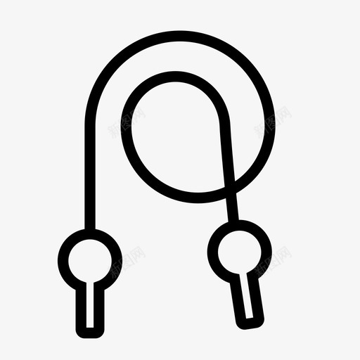 跳绳活动锻炼图标svg_新图网 https://ixintu.com 健康 健身 健身房 健身活动 减肥 活动 训练 跳绳 运动 锻炼
