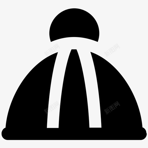 婴儿羊毛帽时尚大胆的固体图标svg_新图网 https://ixintu.com 婴儿羊毛帽 时尚大胆的固体图标