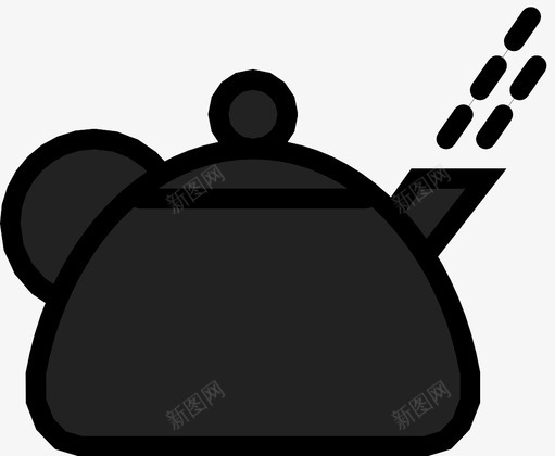 茶壶壶嘴倒图标svg_新图网 https://ixintu.com 倒 厨房 壶嘴 把手 热的 美食 茶壶 金属 食物