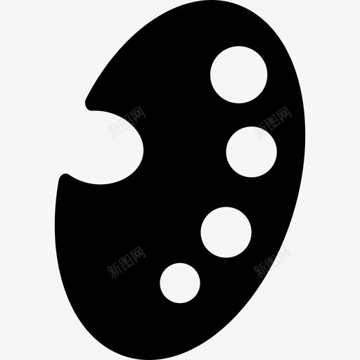 画家调色板工具艺术图像图标svg_新图网 https://ixintu.com 图像 画家调色板工具 艺术