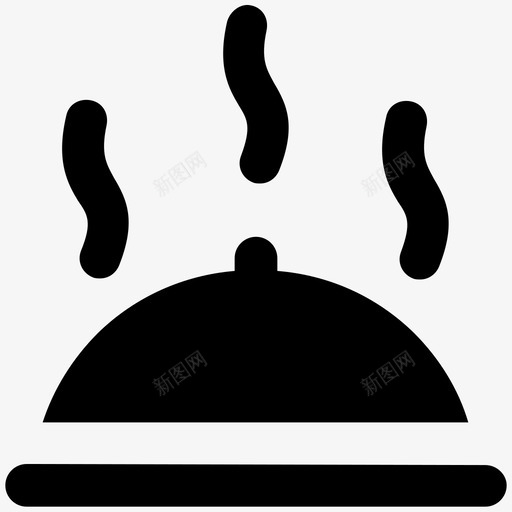 热的食物酒店和餐厅大胆的固体图标svg_新图网 https://ixintu.com 热的食物 酒店和餐厅大胆的固体图标