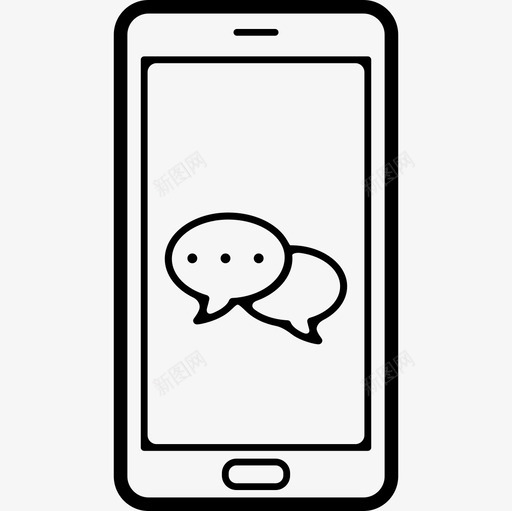 电话聊天工具用具手机图标svg_新图网 https://ixintu.com 工具用具 手机 电话聊天