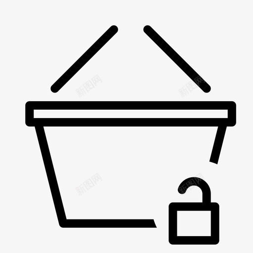 购物篮庇护所研究图标svg_新图网 https://ixintu.com 免提 平滑购物 庇护所 研究 解锁 购买 购物篮 透镜 预测