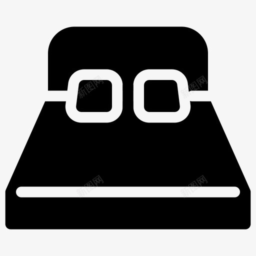 床物品家具图标svg_新图网 https://ixintu.com 家具 床 房间 材料 物品 睡椅 睡眠 酒店实心图标
