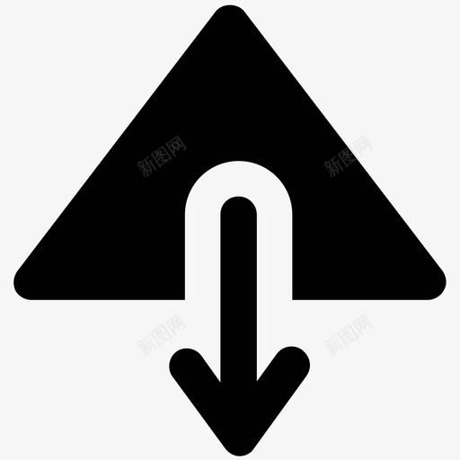 向下箭头交易加粗实心图标svg_新图网 https://ixintu.com 交易加粗实心图标 向下箭头