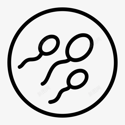 精子精液有种子图标svg_新图网 https://ixintu.com 低繁殖 保护图标 初始元素 性别 显微镜 有种子 生殖 精子 精液 组合形式