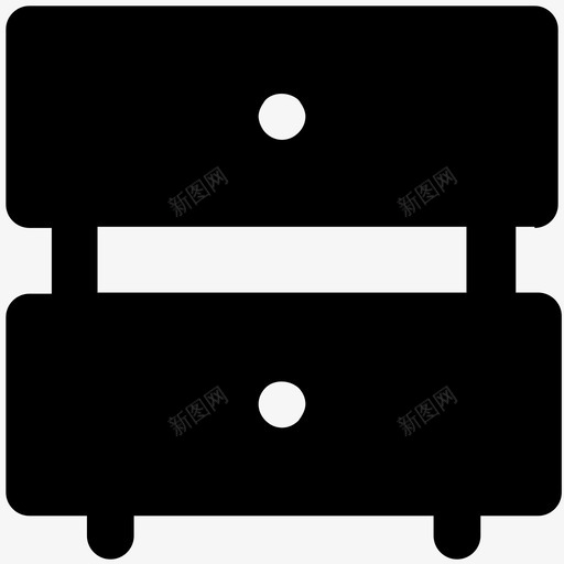 储物抽屉建筑和家具的粗体图标svg_新图网 https://ixintu.com 储物抽屉 建筑和家具的粗体图标