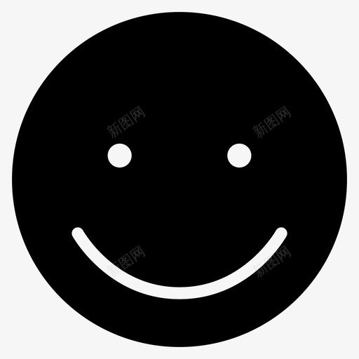 微笑化身情绪图标svg_新图网 https://ixintu.com 兴奋 化身 平滑的情绪 微笑 快乐 情绪 脸 高兴