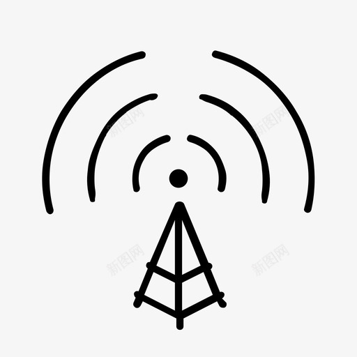 无线电通信图标svg_新图网 https://ixintu.com 无线电 通信