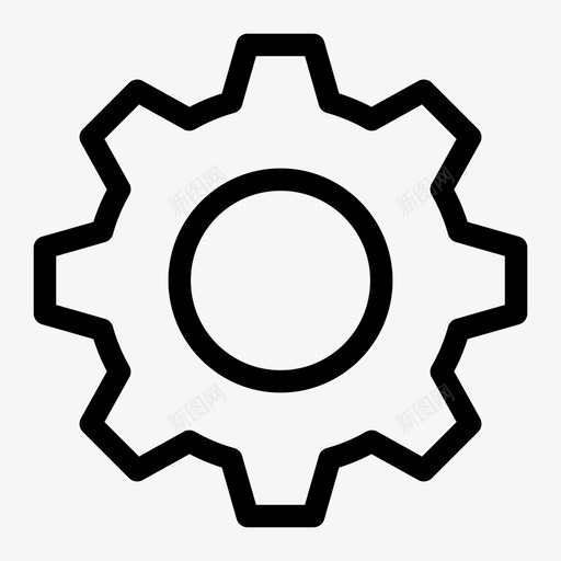 齿轮传动设置图标svg_新图网 https://ixintu.com 中型 传动 定制 小齿轮 曲柄 机械 设置 车轮 配置 齿轮
