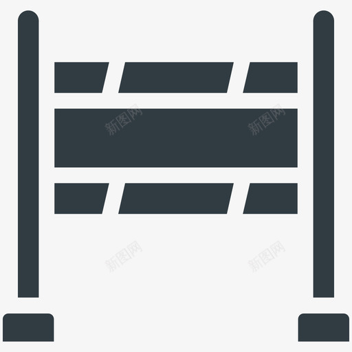 屏障构造冷标图标svg_新图网 https://ixintu.com 屏障 构造冷矢量图标
