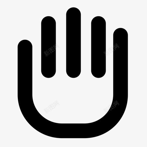 手触摸停止图标svg_新图网 https://ixintu.com 信号 停止 手 手指 滚动 移动 网站 网站套件2 触摸 语言 静音