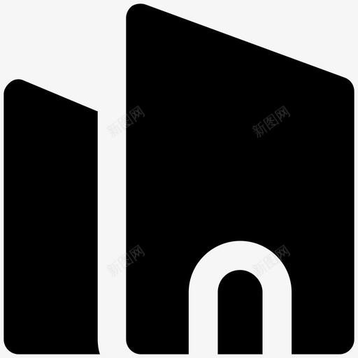 金融中心建筑和家具大胆的固体图标svg_新图网 https://ixintu.com 建筑和家具大胆的固体图标 金融中心