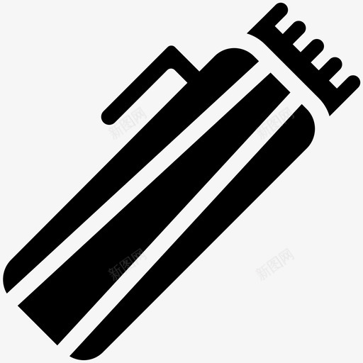 胡须修剪器头发沙龙酷标图标svg_新图网 https://ixintu.com 头发沙龙酷矢量图标 胡须修剪器