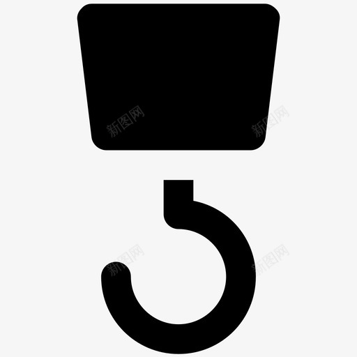 提升器吊钩工业大胆的固体图标svg_新图网 https://ixintu.com 工业大胆的固体图标 提升器吊钩