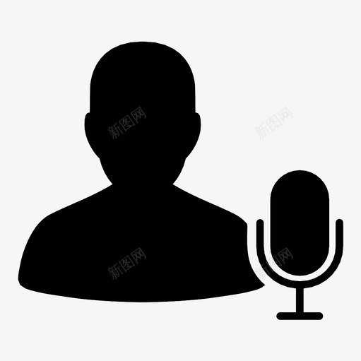 用户麦克风口头讲话讲话图标svg_新图网 https://ixintu.com 会议 卡拉OK 口头讲话 录音 用户麦克风 网络研讨会 讲话 音频