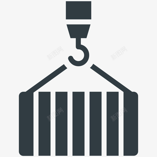 货柜物流配送冷标图标svg_新图网 https://ixintu.com 物流配送冷矢量图标 货柜