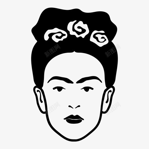 fridakahlo胶带工件图标svg_新图网 https://ixintu.com fridakahlo unibrow 图形 墨西哥人 女性 客户 工件 油漆工 胶带 艺术家 装订