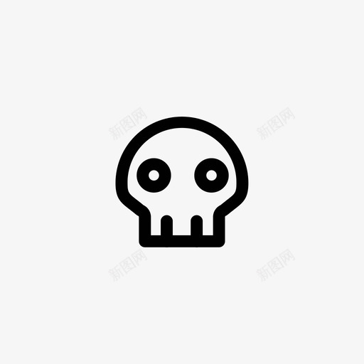 头骨骨头死人图标svg_新图网 https://ixintu.com 僵尸 头 头骨 死人 海盗 纹身 面具 骨头