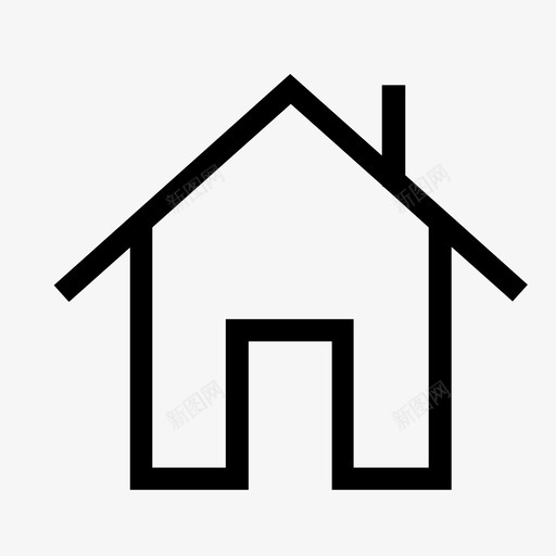 主页门框架图标svg_新图网 https://ixintu.com 主 主页 屋顶 房屋 框架 温沃 索引 门