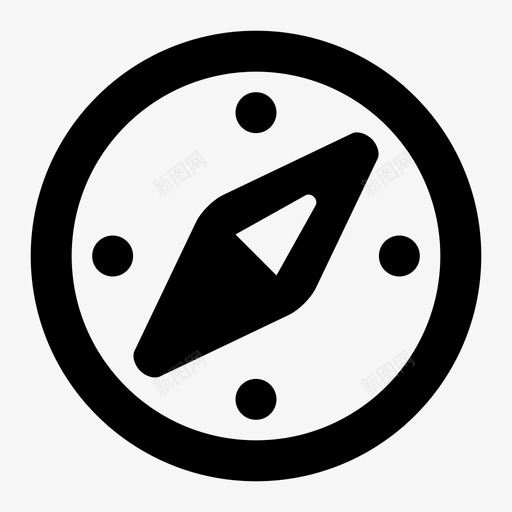 罗盘西南图标svg_新图网 https://ixintu.com 其他 北 南 地理位置 导航 方向 磁 罗盘 联系人 航行 西 路线
