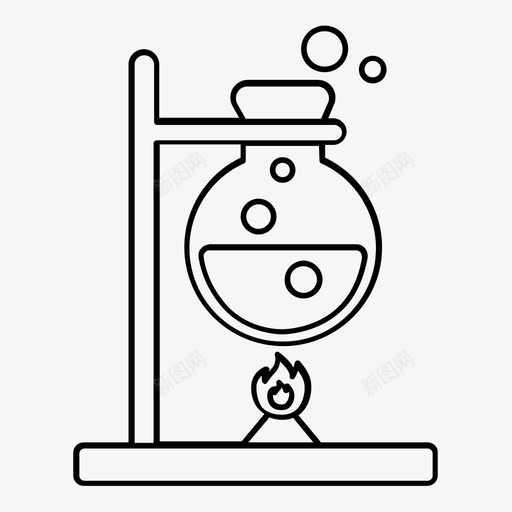本生灯科学反应图标svg_新图网 https://ixintu.com 反应 实验 实验室 教学大纲 本生灯 烧杯 煮沸 科学