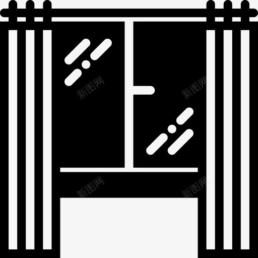 内窗户型坚固图标svg_新图网 https://ixintu.com 内窗 户型坚固