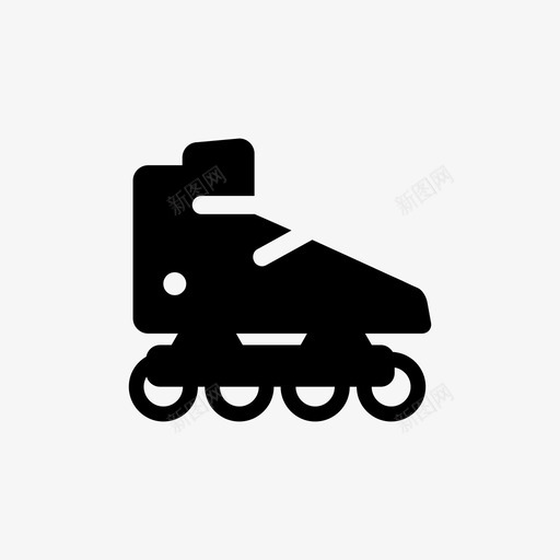 溜冰鞋健身娱乐图标svg_新图网 https://ixintu.com 健身 各种 娱乐 溜冰 溜冰鞋 滑冰 轮子 运动 鞋