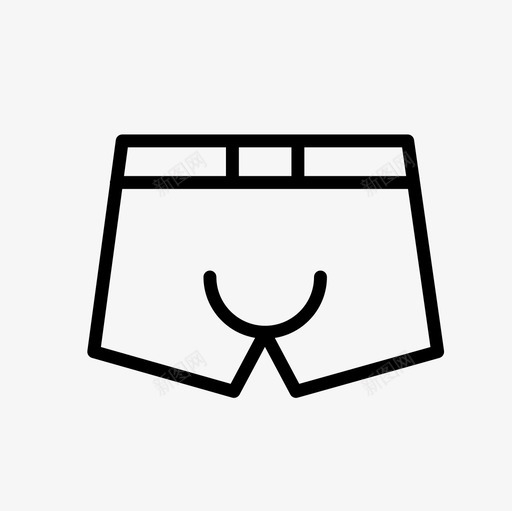 采购产品拳击内衣短裤图标svg_新图网 https://ixintu.com 内衣 内裤 性感 性教育 短裤 采购产品拳击
