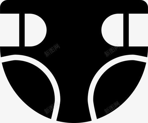 尿布材料物品图标svg_新图网 https://ixintu.com 儿童 婴儿 婴儿固体 尿布 布 材料 清洁 物品