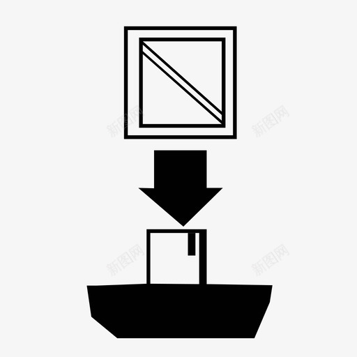 进口运输软件图标svg_新图网 https://ixintu.com 不同 数字媒体类 更高质量 海外 移民 船舶 货物 费用 软件 运输 进口