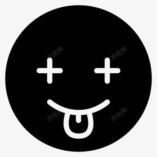 吐舌头化身困惑图标svg_新图网 https://ixintu.com 化身 吐舌头 困惑 平滑的情绪 微笑 快乐 情绪 斜眼 脸 顽皮