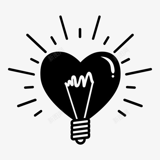 心灯泡珍惜永远图标svg_新图网 https://ixintu.com 关系 心灯泡 思想 情人节 想法 永远 爱情 珍惜