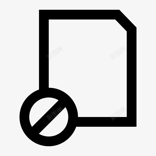 阻止文件图层隐藏图标svg_新图网 https://ixintu.com 删除 图层 文档 用户界面所有你需要的 禁止 阻止文件 限制 隐藏