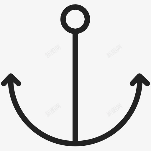 锚止动器船图标svg_新图网 https://ixintu.com 储存 房子 数据 止动器 海 船 避难所 针点 锚 锚下