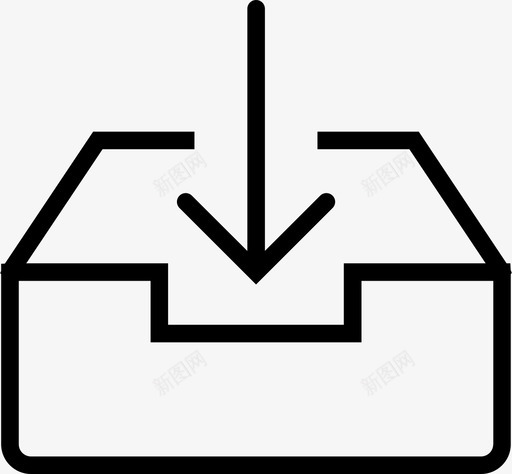 接收获取保存图标svg_新图网 https://ixintu.com smashicons对话大纲 交付 保存 到达 处理 对话 归档 接受 接收 文件 获取