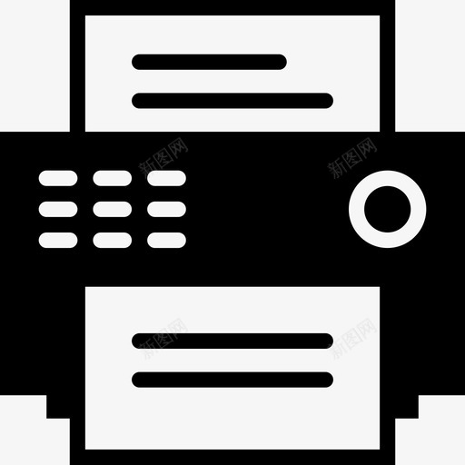 传真机接收电子信息图标svg_新图网 https://ixintu.com 传真机 传输信息 发送 多功能 必备的固体 打印机 接收 文件 电子信息 设备