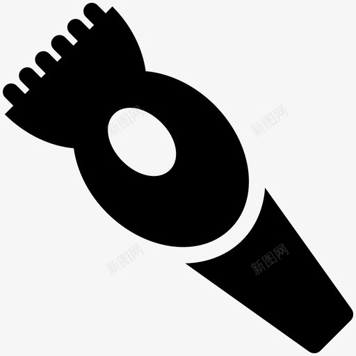 胡须修剪器头发沙龙酷标图标svg_新图网 https://ixintu.com 头发沙龙酷矢量图标 胡须修剪器