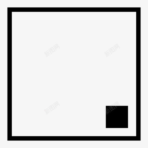 右下角正方形小图标svg_新图网 https://ixintu.com 位置 右下角 存储 小 放大镜 正方形 点 透镜 遮蔽 预测