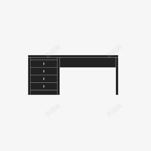 书桌材料物品图标svg_新图网 https://ixintu.com 书桌 家俱 家具 家居内饰 材料 物品