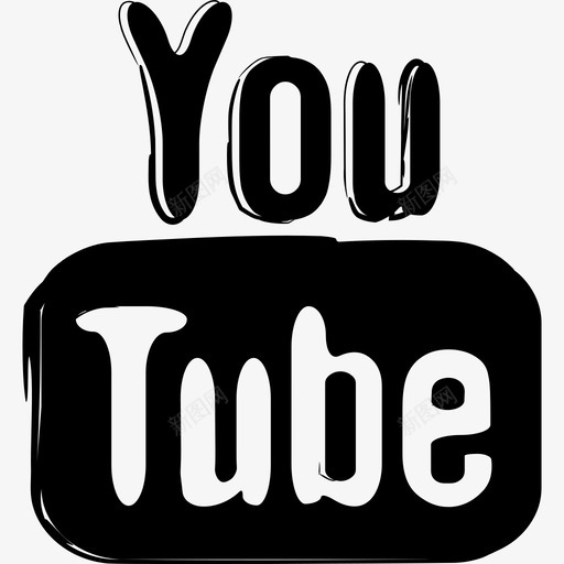 Youtube勾勒了社交标志勾勒出了社交网络图标svg_新图网 https://ixintu.com Youtube勾勒了社交标志 勾勒出了社交网络