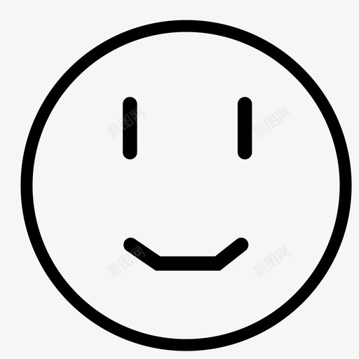 微微笑脸图标svg_新图网 https://ixintu.com 微微笑脸