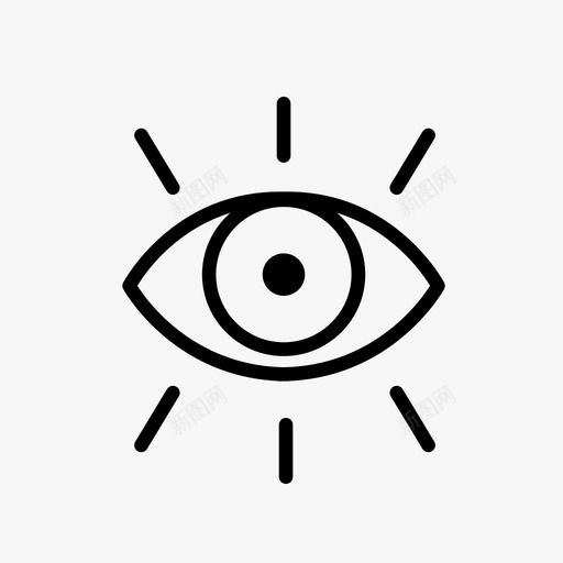 品牌识别识别营销图标svg_新图网 https://ixintu.com 品牌识别 广告 注意 看 眼睛 知识 营销 蛋糕饼干 识别