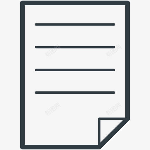 文本页业务线图标svg_新图网 https://ixintu.com 业务矢量线图标 文本页